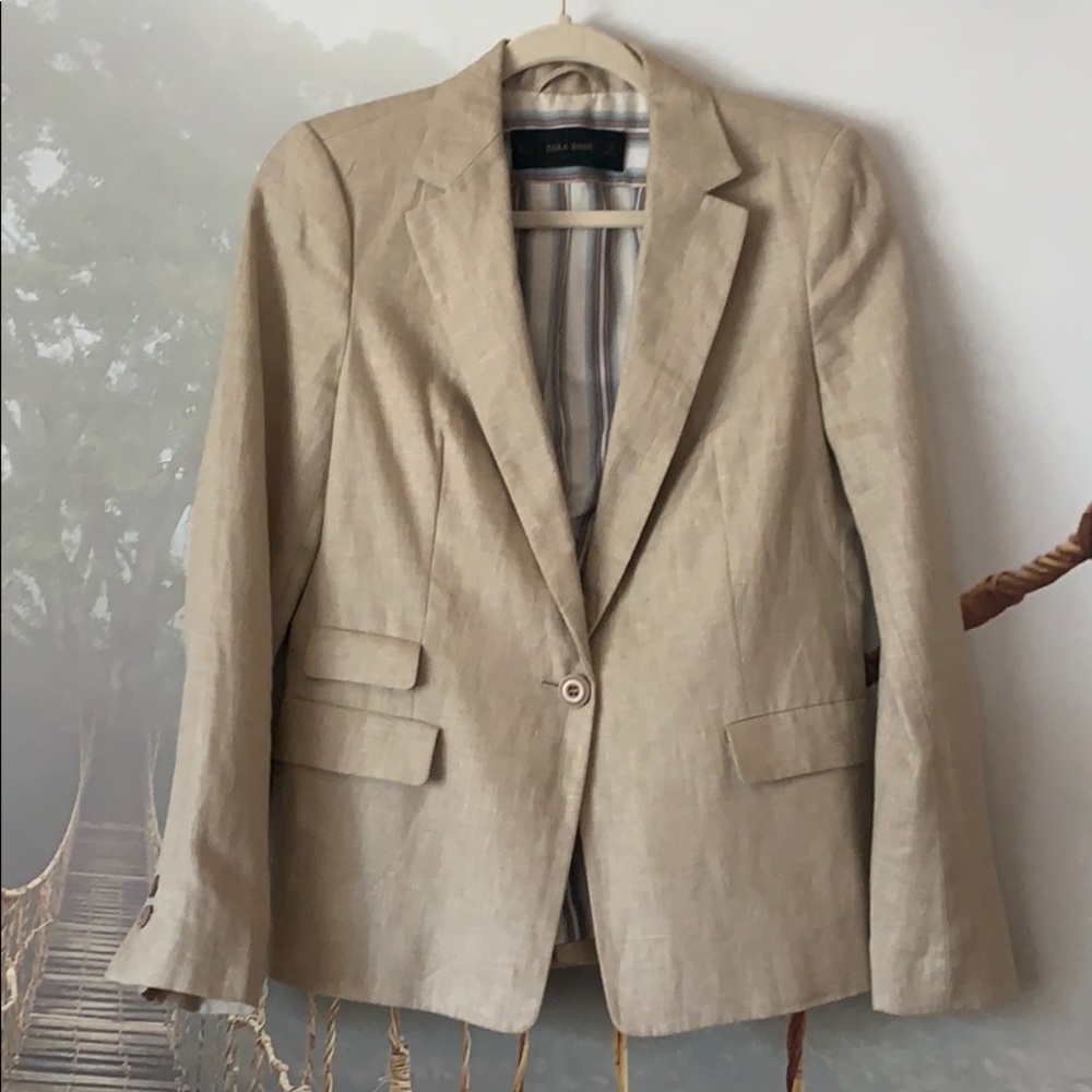 ZARA  Small /Color Tan Blazer🙌🏼📸🗝🤎